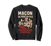 Maçon de père en Fils poussière composé Sweatshirt