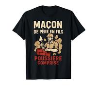 Maçon de père en Fils poussière composé T-Shirt