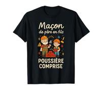 Maçon de père en Fils poussière composé T-Shirt