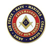 maçonnique Exchange Support Nos Troupes Militaires francs-maçons Épinglette