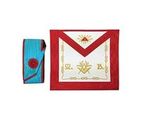 Maçonnique Vénérable Maîtresse Maçon Tablier et Foulard Ensemble