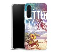 MACOQUEPERSO Coque en Silicone Compatible avec Samsung Galaxy A27 5G, Motif Better Days are Coming
