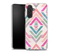 MACOQUEPERSO Coque en Silicone pour Samsung Galaxy A27 5G, Motif Aztèque Rose