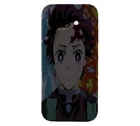MACOQUEPERSO Coque pour Google Pixel 10a Demon Slayer Tanjiro Noir