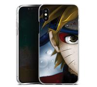MACOQUEPERSO - Coque pour iPhone X Manga Naruto Blanc | Housse Smartphone Antichoc, Etui téléphone Souple, Bumper Ultra Mince Collection Animé