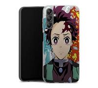 MACOQUEPERSO - Coque pour Samsung Galaxy A14 5G Antichoc | Doux TPU Silicone Protection Housse, Étui de Téléphone Manga Personnage Demon Slayer Tanjiro