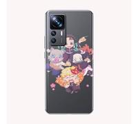 MACOQUEPERSO - Coque pour Xiaomi 12T Antichoc | Doux TPU Silicone Protection Housse, Étui de Téléphone Manga Personnage Demon Slayer Chibi Compatible avec Xiaomi 12T