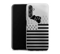 MACOQUEPERSO - Coque Silicone Compatible avec Samsung Galaxy A14 5G Drapeau Breizh | Doux TPU Silicone Protection Housse, Étui de Téléphone Embleme Bretagne