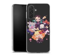 MACOQUEPERSO Coque Silicone Compatible avec Samsung Galaxy A26 5G Antichoc | Doux TPU Silicone Protection Housse, Étui de Téléphone Manga Personnage Demon Slayer Chibi