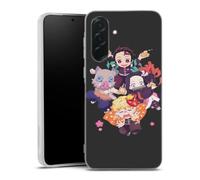 MACOQUEPERSO Coque Silicone Compatible avec Samsung Galaxy A36 5G Antichoc | Doux TPU Silicone Protection Housse, Étui de Téléphone Manga Personnage Demon Slayer Chibi