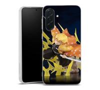 MACOQUEPERSO Coque Silicone Compatible avec Samsung Galaxy A36 5G Antichoc | Doux TPU Silicone Protection Housse, Étui de Téléphone Manga Personnage Demon Slayer Tanjiro