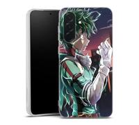MACOQUEPERSO Coque Silicone Compatible avec Samsung Galaxy A36 5G Antichoc | Doux TPU Silicone Protection Housse, Étui de Téléphone Manga Personnage Deku Bnha
