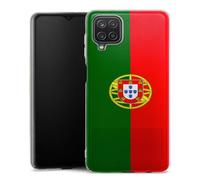 MACOQUEPERSO - Coque Silicone Compatible Samsung Galaxy A12 Drapeau Portugal | Doux TPU Silicone Protection Housse, Étui de Téléphone Embleme Portugais
