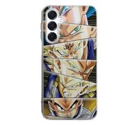 MACOQUEPERSO Coque Silicone Compatible Samsung Galaxy A16 5G Antichoc | Doux TPU Silicone Protection Housse, Étui de Téléphone Manga Regard Vegeta Compatible avec Samsung Galaxy A16 5G