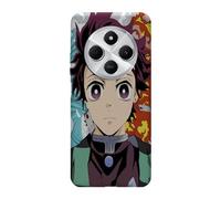 MACOQUEPERSO Coque Silicone Compatible Xiaomi Redmi 14C Antichoc | Doux TPU Silicone Protection Housse, Étui de Téléphone Manga Personnage Demon Slayer Tanjiro Compatible avec Xiaomi Redmi 14C