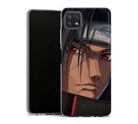 MACOQUEPERSO - Coque Silicone pour Samsung A22 4G Manga Personnage Naruto Itachi Visage | Housse Smartphone Antichoc, Etui Telephone Silicone Souple, Bumper Ultra Mince Collection Edition