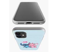MACOQUEPERSO - Coque Silicone Stitch Love Angel Heart pour iPhone 12 Pro