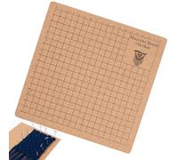 Macrame Board - Carte d'artisanat en liège grillé pour projets de bricolage - par -te | Station nouée et tressage, tapis de fabrication de bijoux pour bracelets et art de la corde, superf