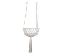 Macrame Cat Hammock Holding Lit pour animaux de compagnie, Lounger Cat tissé fait à la main | Boho chat swing hamac, confortable, lieu de repos surélevé, lit de chat suspendu pour l'intérieur avec ore