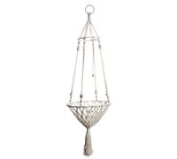 Macrame catHammock - 130x40cm de Corde en Coton, Installation de tête de lit, nid de Chat tissé à la Main avec Bague en Fer | Swing de Chat Confortable pour Chats intérieurs, Chatons, Petits Animaux