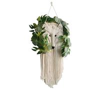 Macrame Wall Hanging - Tapisserie Murale de 88 x 26 cm | Tapisserie en Macrame d'animaux avec Fausses | Esthétique Longue tissée pour Salon, pépinière, galerie d'étude de La Sa