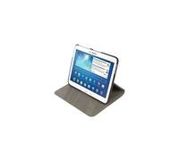 Tucano Macro - Boîtier de protection pour tablette - cuir écologique, métal brossé - gris - 10.1" - pour Samsung Galaxy Tab 3 (10.1 ") gris