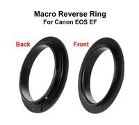 Macro inverse pour Canon EOS EF,anneau adaptateur Macro inversé pour objectif 49/52/55/58/62/67/72/77mm - Type 55mm