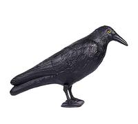 MacroHu 1x Corbeau Noir Plastique Corbeau Epouvantail Jardin Repulsif Pigeons Répulsif d'oiseaux Anti Pigeons pour Balcon Défense Pigeons Moineaux Anti Oiseaux Effaroucheur Pigeons