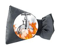 MacroHu ExtéRieur Protection Robinet de Jardin, Housse 210D Épaisse Couverture Isotherme Thermique Anti-Gel/Neige/Pluie/Givre/Froid pour Extérieur (Gris)