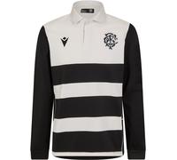 Macron Barbarians Home Shirt 2024 2025 Adults Noir/Blanc 3X Grand. Male