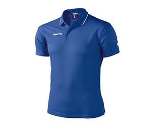 Macron, Draco, Chemise Polo, Royal/Blanc, XL, Homme