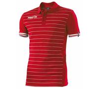 Macron, Jungle, Chemise Polo, Rouge Blanc, 2XL, Homme