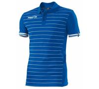 Macron, Jungle, Chemise Polo, Royal/Blanc, L, Homme