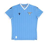 Macron Merchandising ufficiale Maillot de Course à Domicile pour Enfant SS Lazio 2021/22 Mixte, Bleu, JL