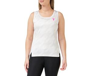 Macron Padel Start CB Lucia Singlet Woman White Printed Débardeur de Jeu pour Femme