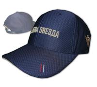 Macron Roter Stern Belgrad Casquette Bleue RSB Fan Cap Red Star Kappe Réglable