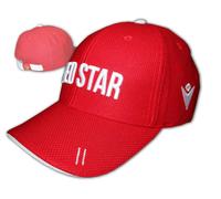 Macron Rouge Étoile Belgrad Basecap Rouge Rsb Fan Casquette Réglable Serbie
