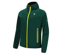 Macron Run Fcc Caleb Rain Jacket Light Man Dgrn/Yel Veste de Pluie, Vert, S Hommes