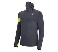 Macron Run Fcc Edgar High Neck Top Man Mgry/Nyel Maillot Running, Gris/Jaune, M Hommes