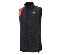 Macron Run Scc Elsa Reflex W-Break Gilet Blk/Ncor WMN Coupe-Vent Femme, Noir, L