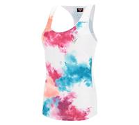 Macron Run Start Scc Gaenor Tank Print WHT Printed/Ncor WMN Débardeur Femme, Blanc-Corail, M