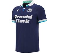 Macron Scotland Rugby Authentic Home Shirt 2024 Adults Bleu Petit Male