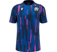 Macron Scotland Rugby Pre Match Shirt 2025 Adults Violet marine 2X Grand. Male