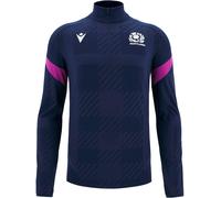 Macron Scotland Rugby Quarter Zip 2025 Adults Marine/Ciel 2X Grand. Male