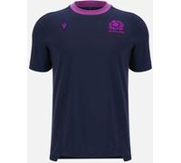Macron Scotland Rugby T-Shirt 2025 Mens Marine/Ciel Petit Male