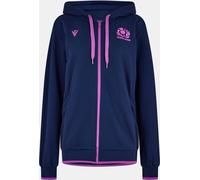 Macron Scotland Rugby Union Full Zip Hoodie 2025 Womens Marine/Violet 10 (S) Female