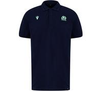 Macron Scotland Rugby Union Polo Shirt 2024 Adults Marine Petit Male