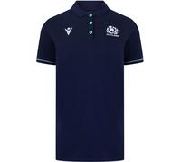 Macron Scotland Rugby Union Polo Shirt 2024 Womens Bleu 18 (2XL) Female