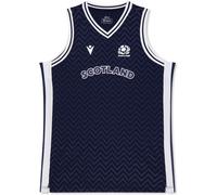 Macron Scotland Rugby Union Vest 2024 Juniors Marine 7-8 (S) Male