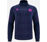 Macron Scotland Rugby World Cup Travel Quarter Zip 2025 Adults Marine/Ciel 2X Large Male